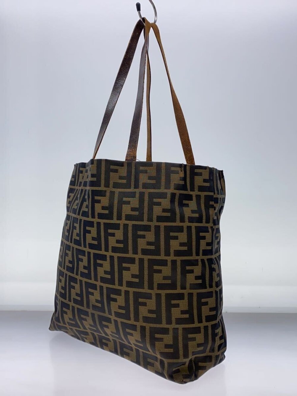 Fendi over Tote Zucca All Canvas Bag Brown